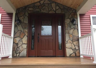 Front Entry Stone Facade